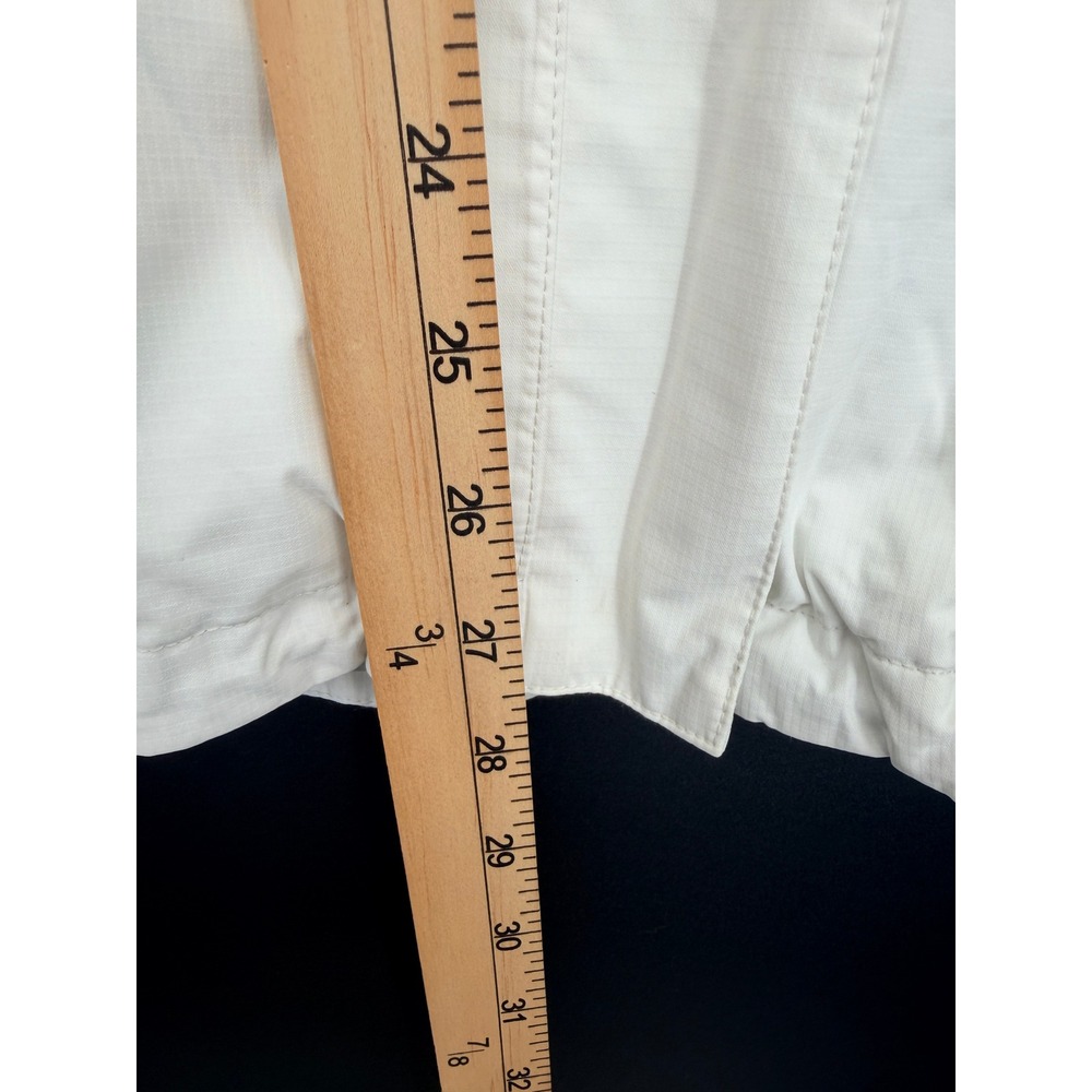 The North Face HyVent Jacket Womens S White Good Waterproof Hooded Rain Coat - Picture 10 of 16